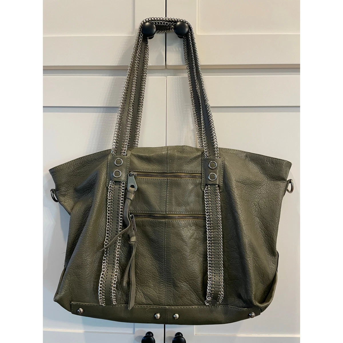 Joelle Hawkens by Treesje Gray Leather Bag Women main image 2