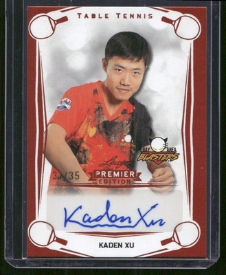 Kaden Xu - Orange Auto /35 - 2025 Leaf MLTT Table Tennis