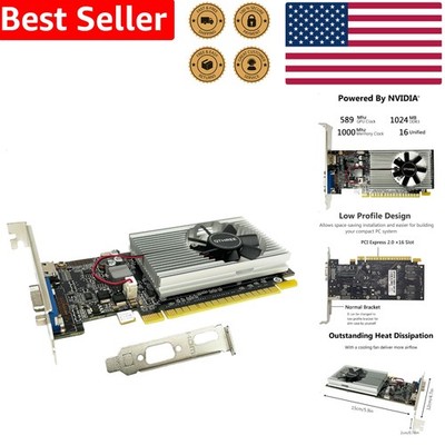 GeForce GT 210 1GB DDR3 Low Profile Graphics Card for Small PC