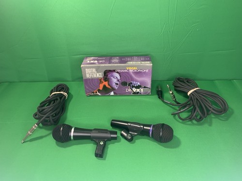 DIGITAL REFERENCE Vocal Dynamic Microphones DR-VX1 W/ 20ft Live wire Cables (2)