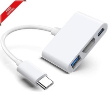 USB-C Digital AV Multiport Adapter, Apple Mfi Certified Digital AV Dongle with H