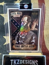 2026Tkzdesigns CivilWarLegends Thomas Stonewall Jackson ArtistSigned TradingCard