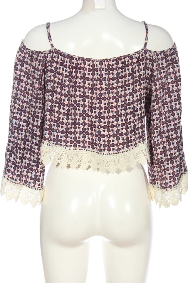 H&M DIVIDED Blouse à manches longues Dames Blouse T EU 32 rose-rouge-blanc cassé - Photo 2/4