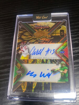 2024 AutoMania Caleb Williams/ Bo Nix Double Eagle Dual Auto 1/1