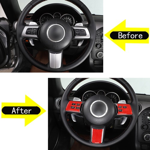 Red Carbon Decorate Interior Sticker Modification Trim For Mazda MX-5 NC 2009-14 - Picture 83 of 169