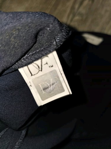 Diane von Furstenberg Womens Blue High Rise Wide Leg Culottes Pants Size 14 - Picture 10 of 14