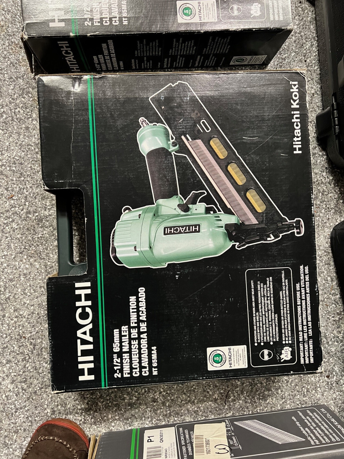 Hitachi NT65MA4S Air Finish Nailer. 15Gauge 11/4 to 21/2" Nails TOOL ONLY eBay
