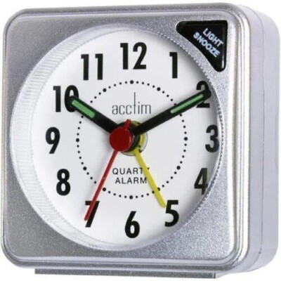 Mini kleiner Wecker Quarzwerk Nachttisch Tasche Reiseuhr Licht Schlummern