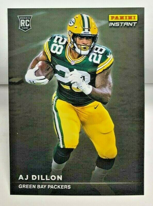 AJ Dillon 2020 Panini Instant Rookie Spotlight #RS22 - PACKERS RC - SP /1155