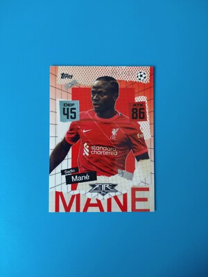 2021-22 Topps Match Attax Fire Sadio Mane 442/500 Liverpool