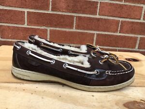 Sperry Top Sider Fur Lined women brown 