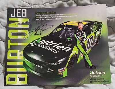 JEB BURTON ***AUTOGRAPHED*** #10 NUTRIEN XFINITY SERIES HERO CARD