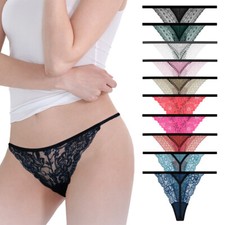 Lot 20 Pcs Wholesale Panties Underwear Lace Lingerie G-Strings Thongs OS S M L