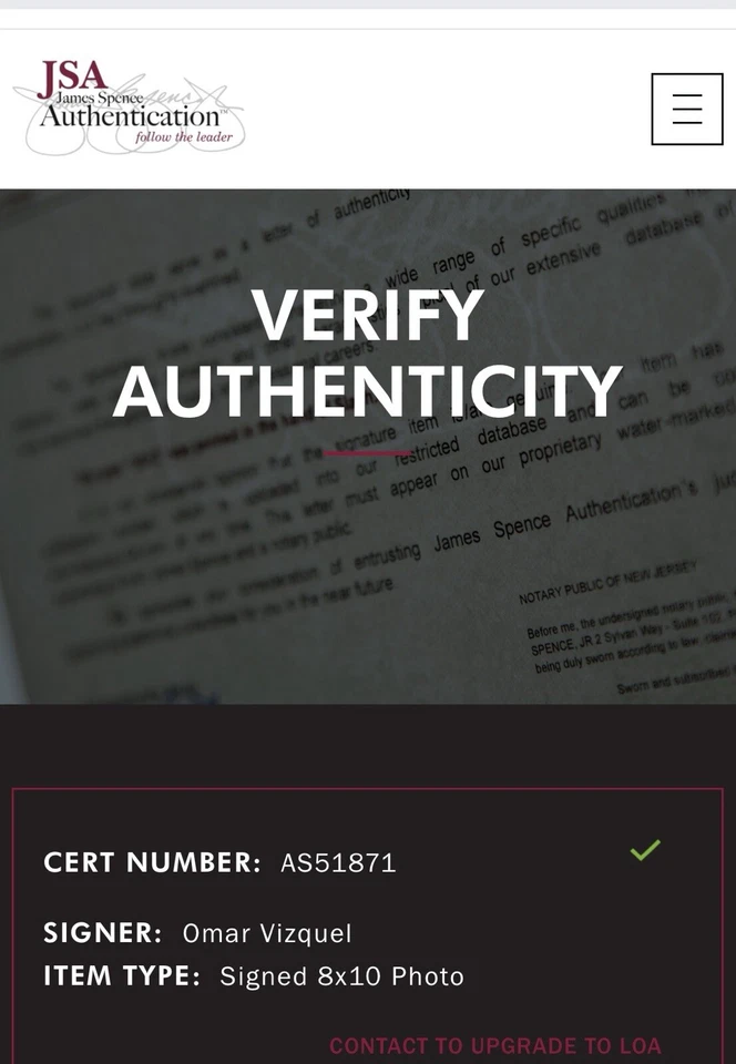 Omar Vizquel Cleveland Guardians Auténtico Firmado Autografiado 8X10 Certificado de Autenticidad JSA Foto 4 de 4