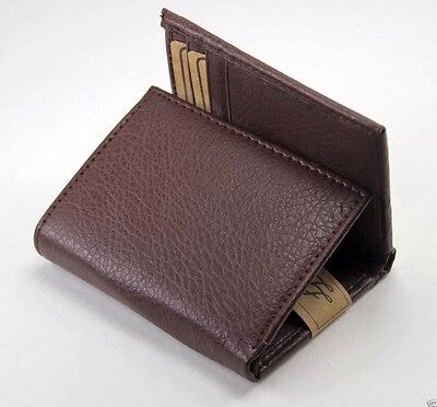 brown Color Mens Tri-Fold  Wallet  With Credit Card  Windows Id 