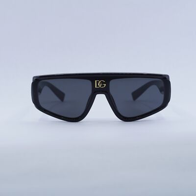 Dolce & Gabbana DG6177 501/87 Shield Sunglasses - Black / Dark Grey Dolce & Gabbana DG6177 501/87 | Online Sale - Amevista main image 4