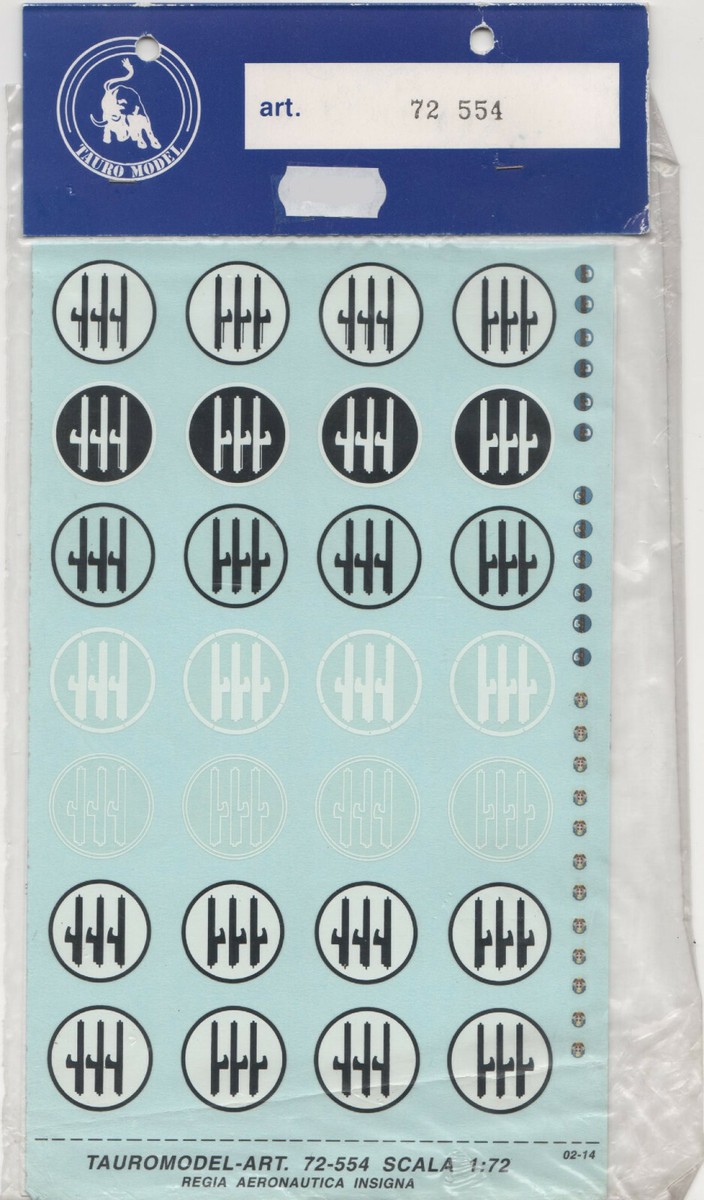 TAURO MODEL TM72/546 Decals Insegne Regia Aeronautica Scala 1:72 Per Modellismo