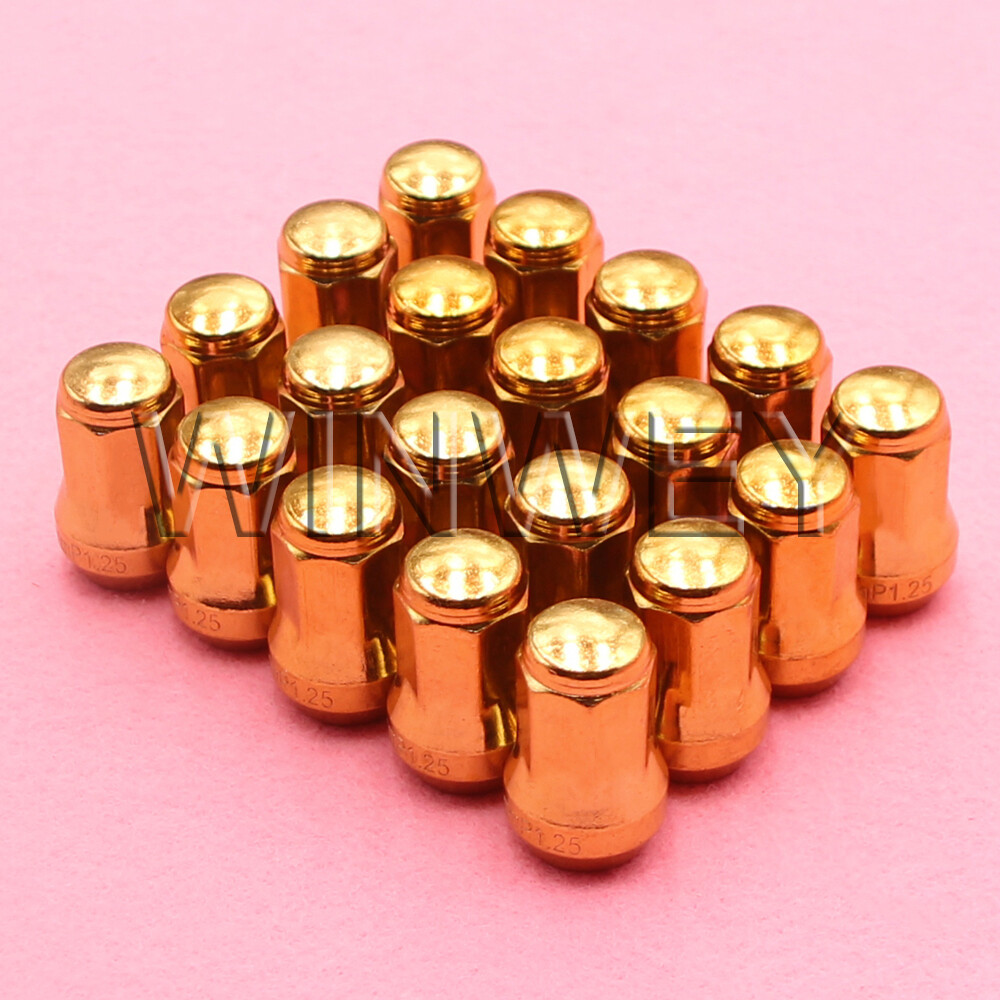 20pcs M12x1.25mm Racing Spike Bullet Wheel Rims Lug Nut Dust Cap Kit