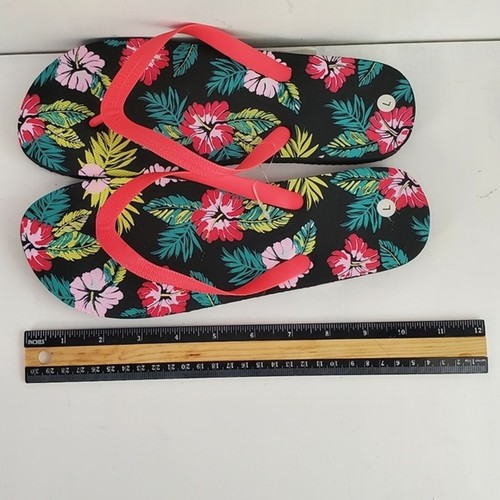 Tropical Hawaiian Women's Thong Slippers Flip Flops size L (9-10) Beach Shoes - Picture 5 of 5