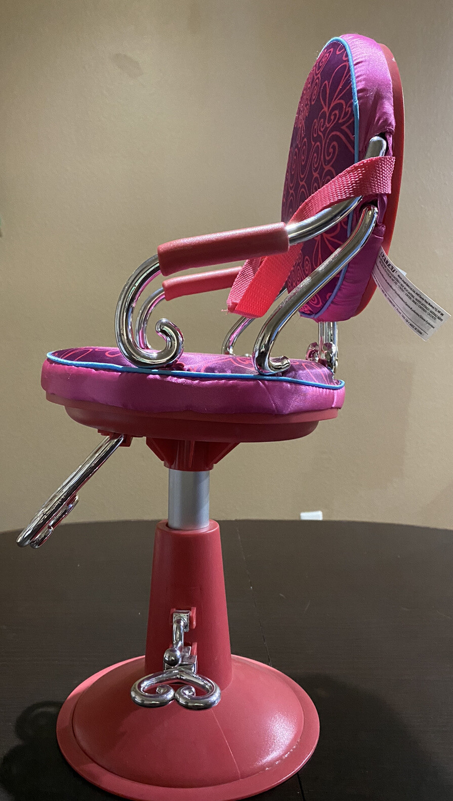 Our Generation / Battat Pink Salon Chair 18" Dolls Moves Up & Down eBay