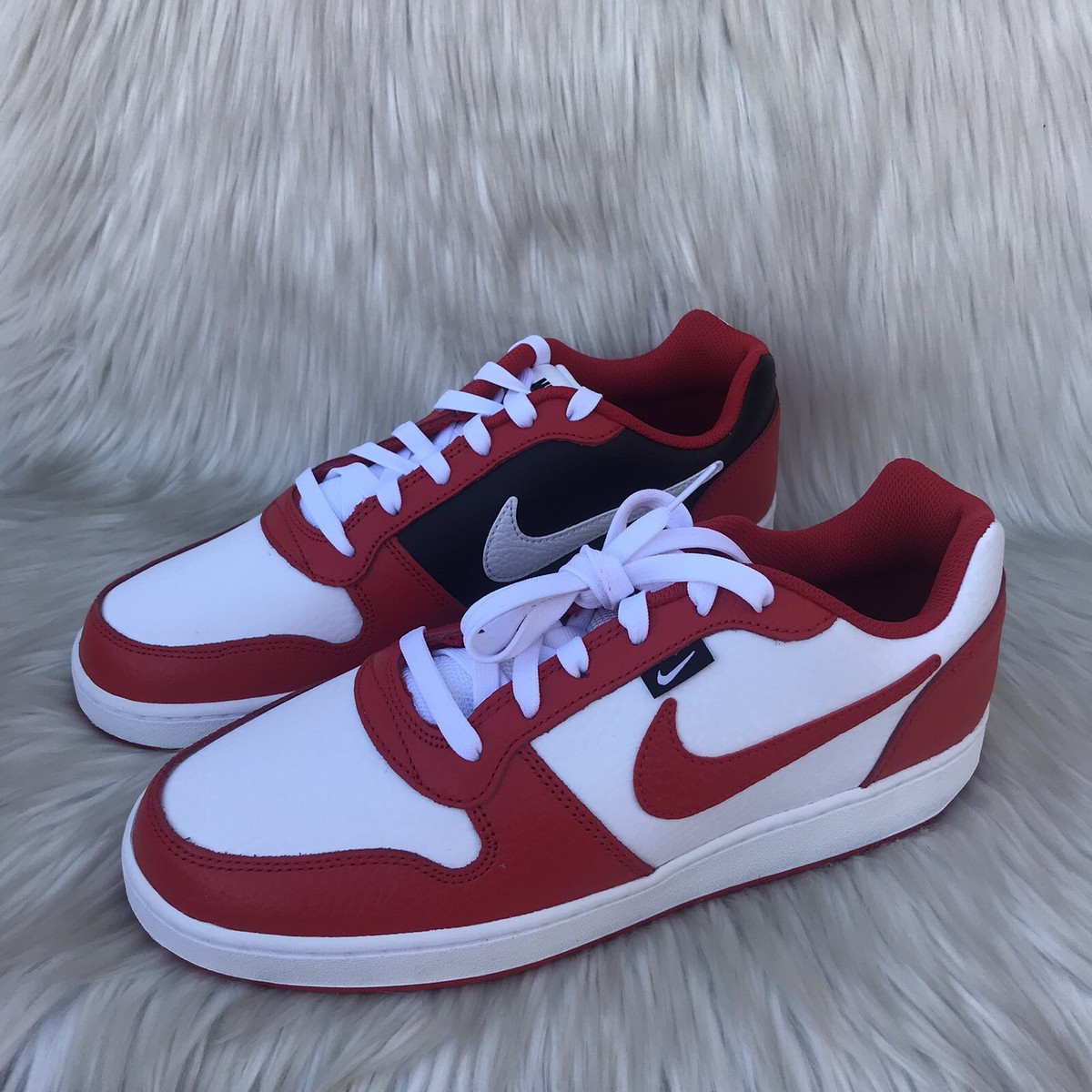 靴/バッグ NIKE EBARNON LOW Nike Ebernon Low Prem Men Size 9.5 color Red /white | eBay