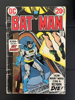 Batman 246 1972 Neal Adams Robin Hanging Cover Low Grade Bronze Age