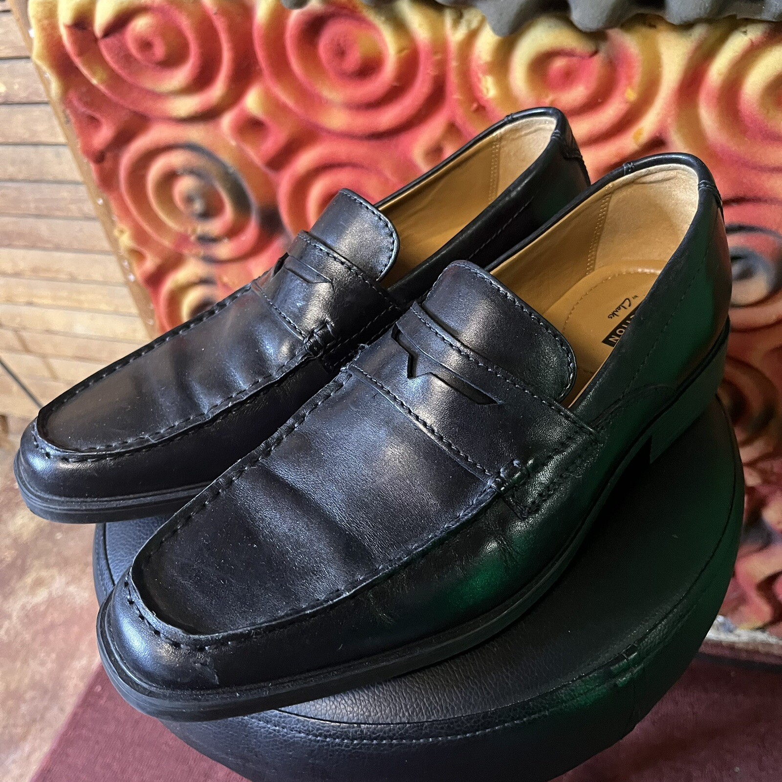 Clarks Men's Oliver Penny Loafers 261315837060 Size 7… Gem