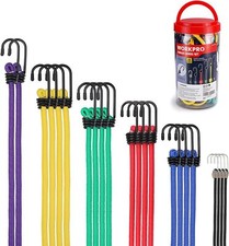 WORKPRO Bungee Cords Heavy Duty Outdoor-22 PCS in Storage with Metal Hook NEW