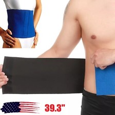 Sweat Band Wrap Waist Trimmer Belt Fat Burner Slimming Ab Stomach Weight Loss