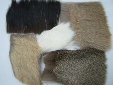 42", 5 pc.  Assortment of Natural fly tying hair, Moose, Deer, Elk