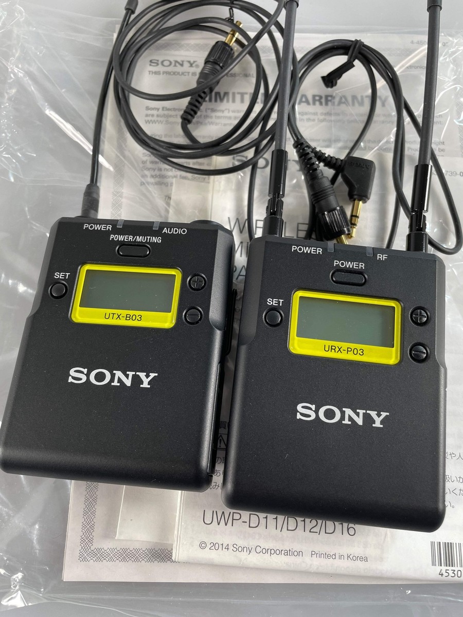Sony Wireless Lavalier Microphone System URX-P03 UTX-B03 | eBay Sony Wireless Lavalier Microphone System URX-P03 UTX-B03 | eBay