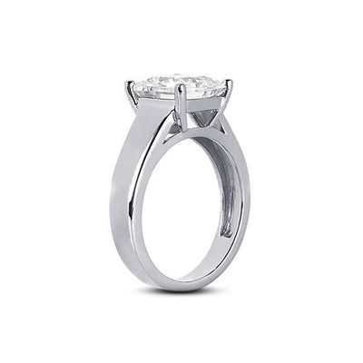 1 3/4ct E VS2 Princess Natural Diamond 950 Plat. Solitaire Engagement Ring