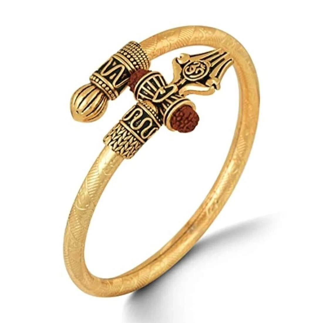 Buy Allow Gold Mahakal Rudraksha Kada Bracelet With Brass Elephant Design  Ring For manwoman Online In India At Discounted Prices