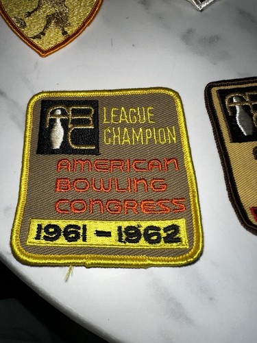 10 Vintage bowling Congress patches 50s-80s ABC Brunswick WIBC League Champion - Picture 2 of 13