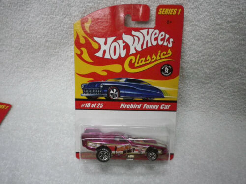 Hot Wheels Classics Series 1 różowy Pontiac Firebird śmieszny samochód - Zdjęcie 1 z 2