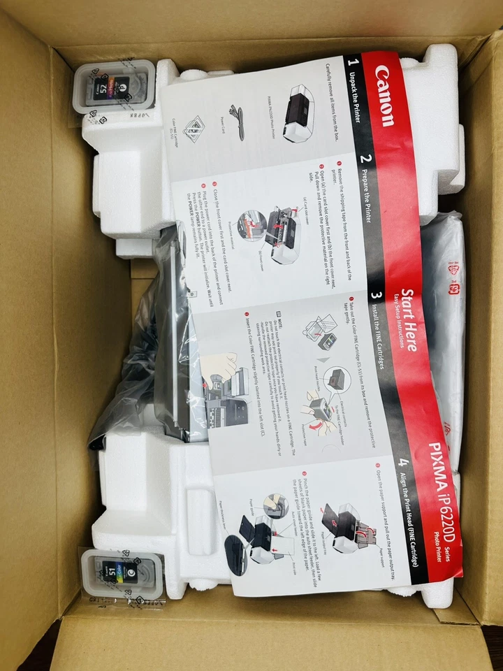 Canon PIXMA IP6220D Digital Photo Inkjet Printer - Image 3 of 4