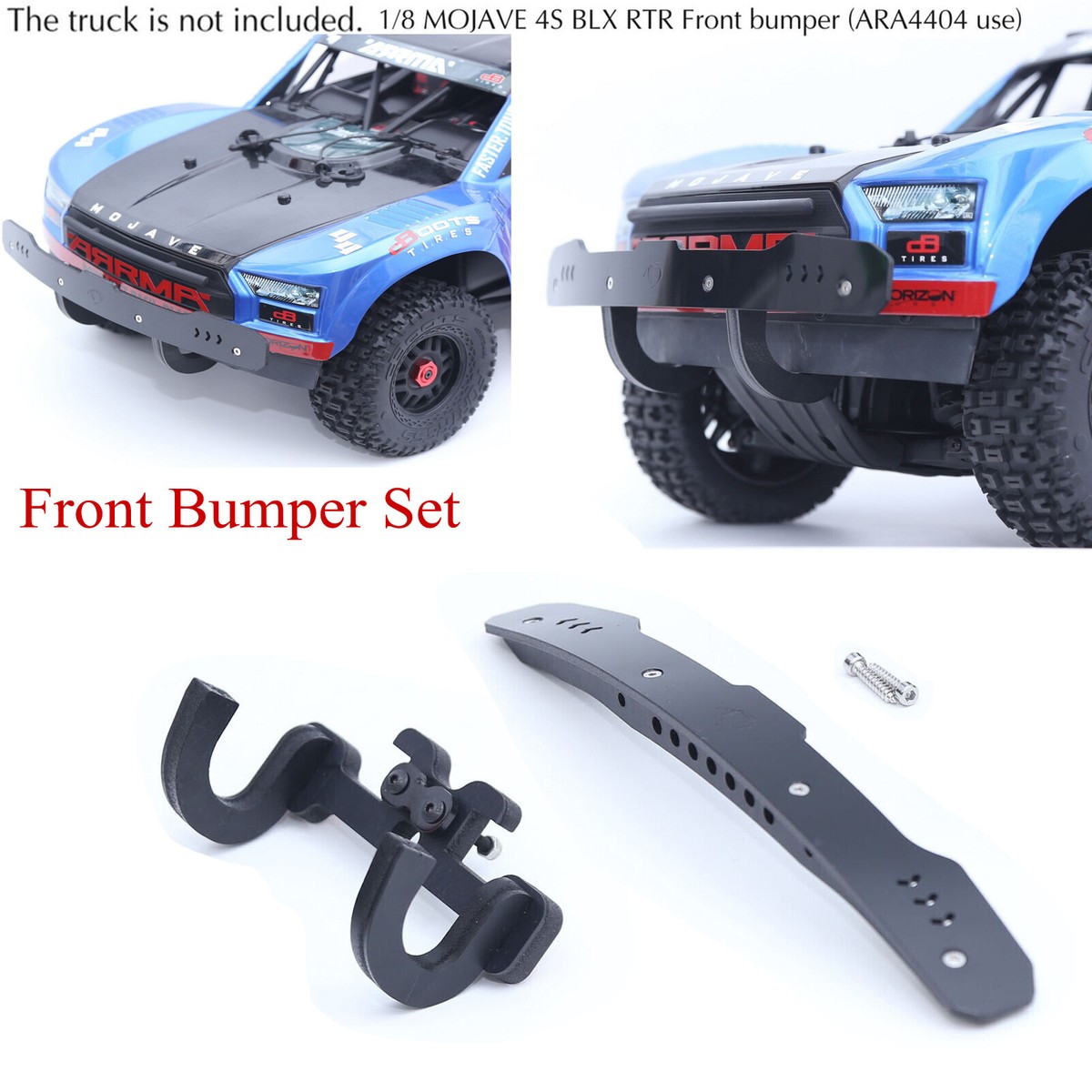 Arrma Raider Body 4S RC Body - Pre-Painted White/Red (ARA406165) Arrma  Mojave RCショックアブソーバーパーツ For Arrma For Mojave 4s Ara330794 1/8 144mm アロイプログ