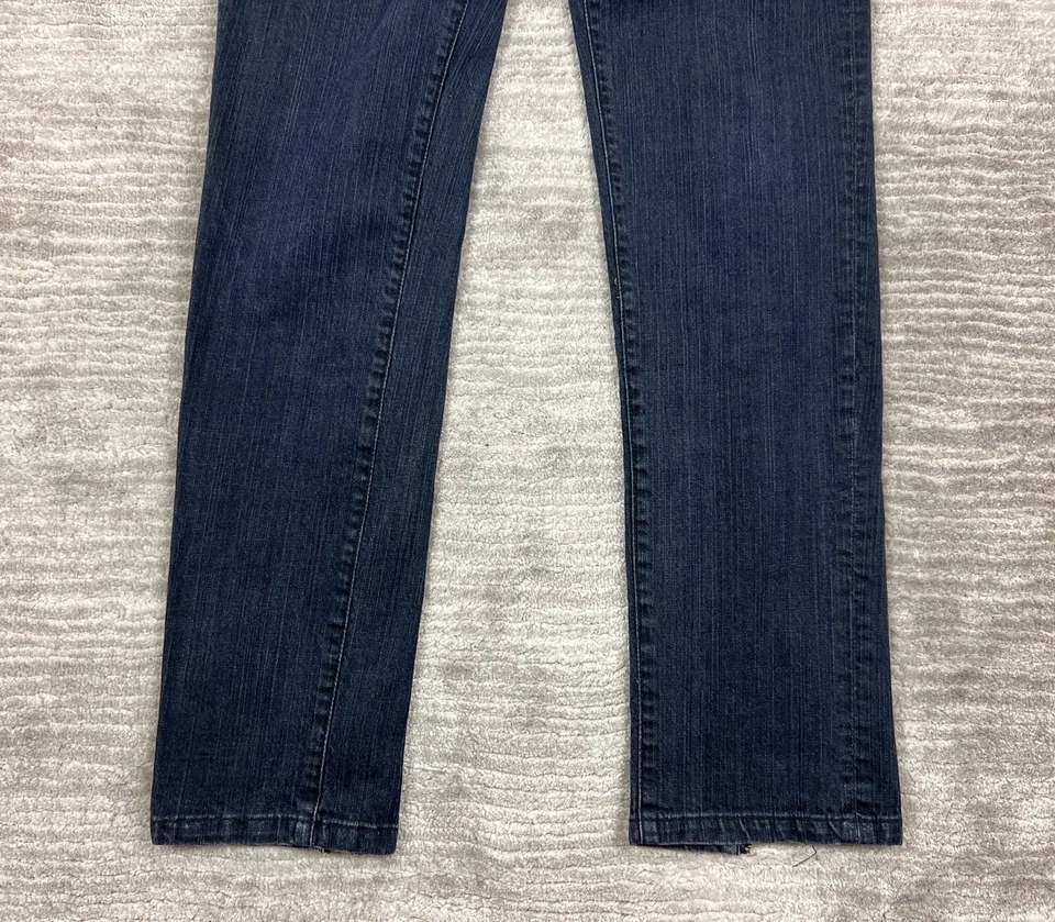 Jeans Venus Feminino 8 Azul Denim The Goddess Fit Elástico Zíper Parte Traseira Perna Magra - Imagem 3 de 4