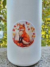 Fox in Autumn Sticker - Waterproof Sticker, Fox Sticker, Fox Decal, Red Fox