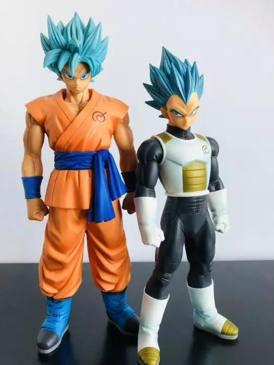 GOKU SSJ BLUE, VEGETA SSJ GOD