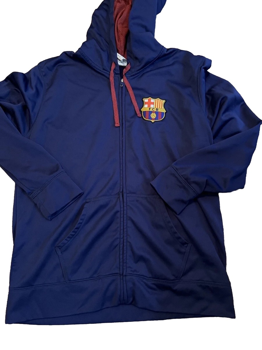 FC Barcelona フード付きジャケット ネイビー s-l1200.jpg