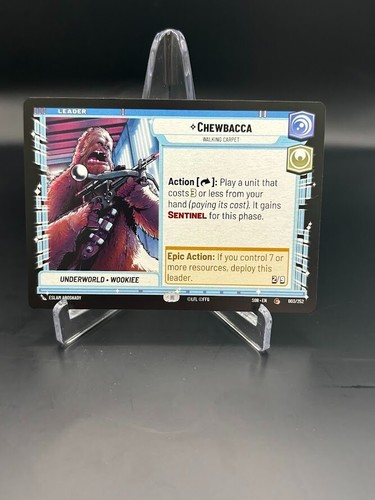 Hyperspace Star Wars Unlimited - Chewbacca - Walking Carpet - 003/252 NM SoR - Picture 2 of 2