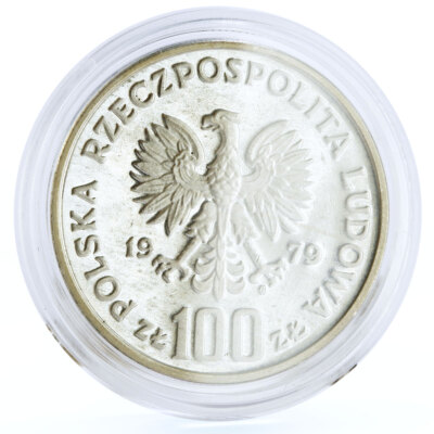 ポーランド POLAND 100Zlotych silver 1980 Poland 100 zlotych