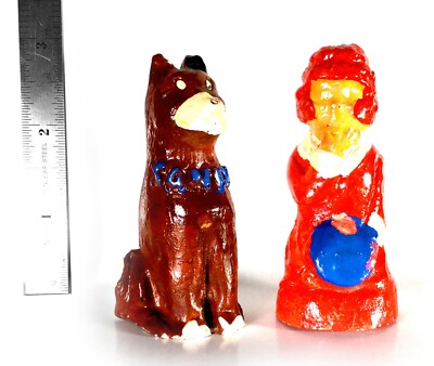 Little Orphan Annie & Sandy Comic 3'' Salt & Pepper Shakers (Circa 1930's)