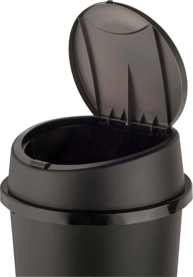 60L ALL BLACK TOUCH TOP BIN / DUSTBIN / RUBBISH BIN / KITCHEN / HOME / PLASTIC - Image 4 of 4