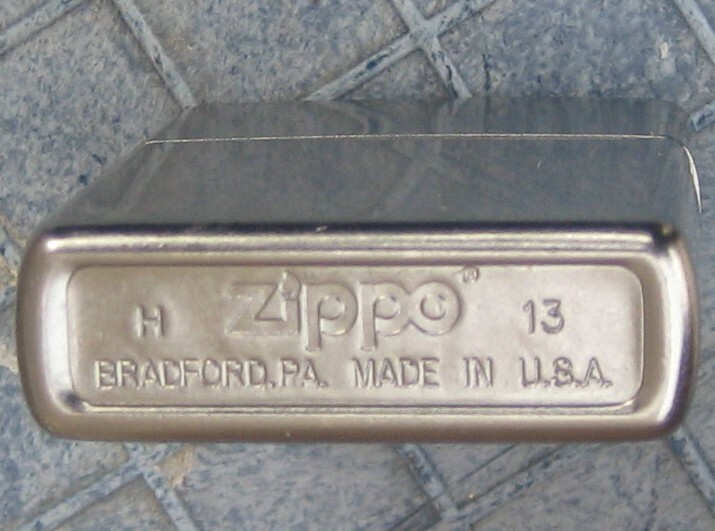 ZIPPO lighter H 13 chrome Bradford PA. MADE IN U.S.A. | eBay