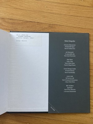アート・デザイン・音楽 Luigi ghirri L luoghi della musica 1994 I luoghi della musica / Luigi Ghirri / 1994 Photobook HCDJ