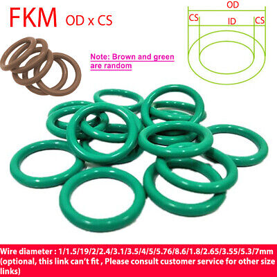 3.5mm Section Select OD from 105mm to 300mm Fluororubber O-Ring gaskets