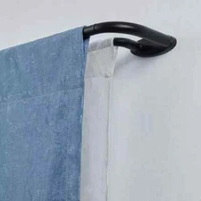 Amazon Basics Room Darkening Double Curtain Rod, 48 - 88 Inches, Black