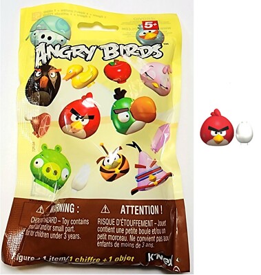 Angry Birds K'Nex Series 2 Blind Figure FACTORY SEALED Bag - Red with egg
